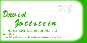 david gottstein business card